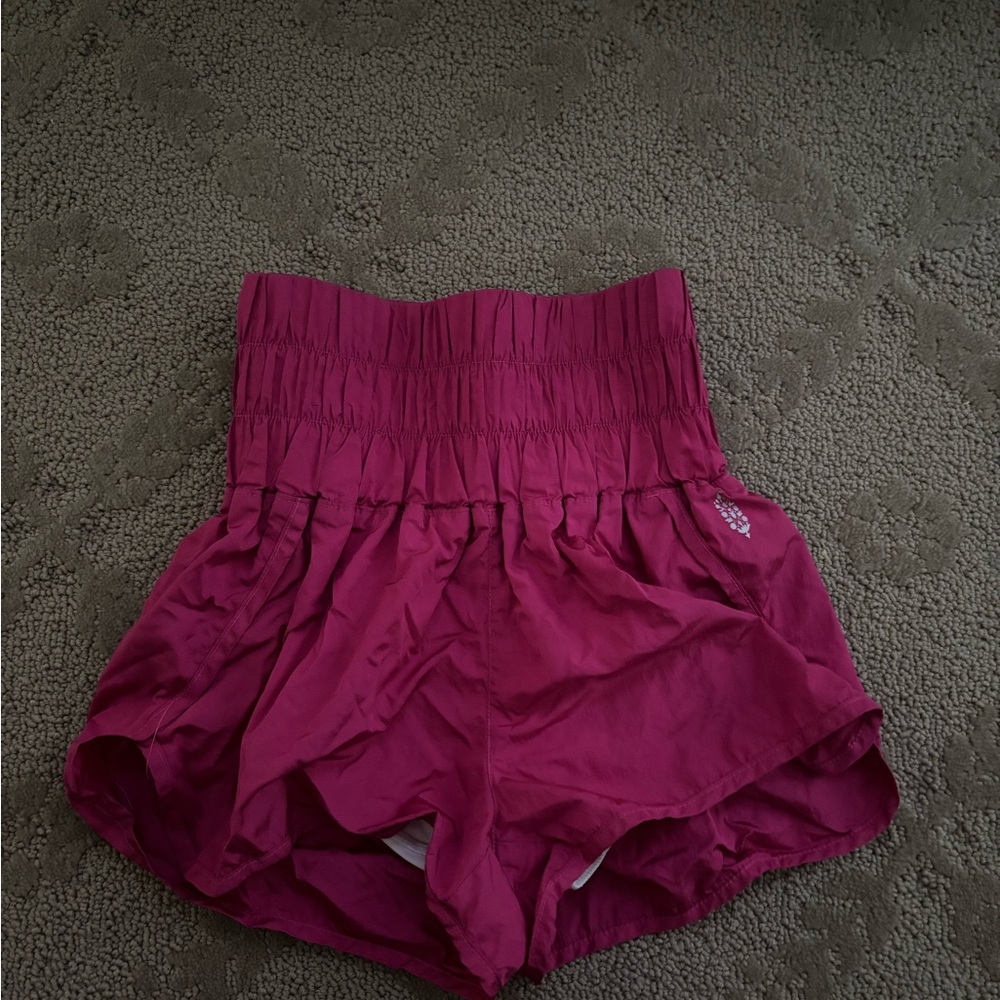 Women's Pink High-Waisted Shorts